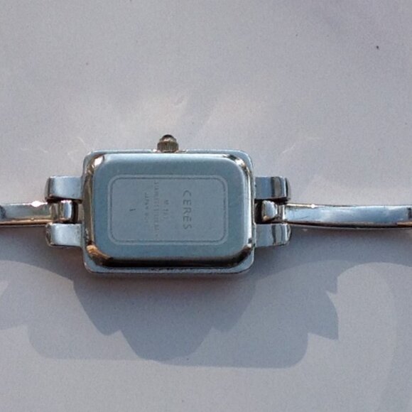 Ceres Ladies Watch Art Deco Tank Pave Crystal Bling main image 6